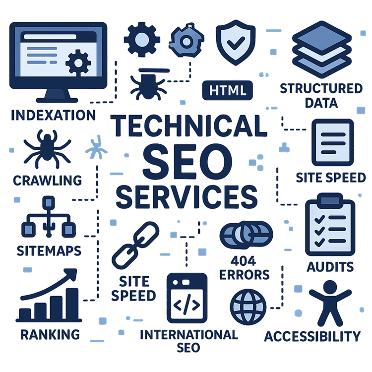 technical seo components illustration