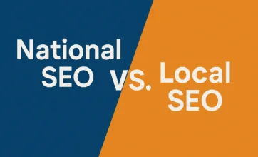 national SEO vs local SEO