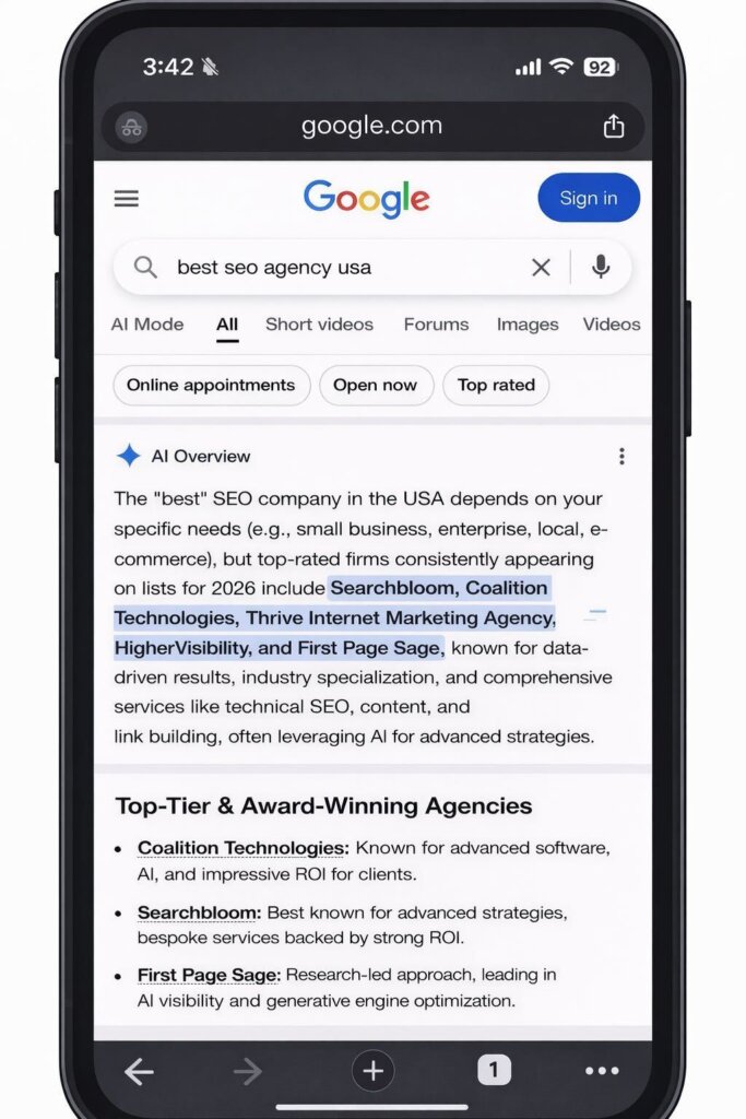 best seo agency usa AIO
