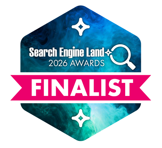 Search Engine Land 2026 Awards Finalist badge